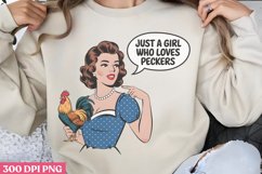 Just a girl who loves peckers PNG Product Image 1