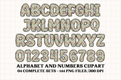 Video game Alphabet, video game letters doodle clipart Product Image 2