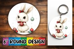 Elegant Round Design Sublimation PNG , Xmas Product Image 1