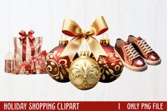 Holiday Shopping Clipart Sublimation, PNG Product Image 1