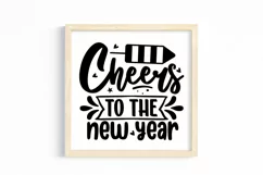 Cheers to the new year SVG, Happy New Year SVG Product Image 3