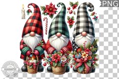 Christmas Gnome Sublimation - Clipart PNG Bundle Product Image 9