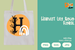 Harvest Lily Boho Floral Monogram Product Image 1