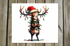 Christmas Deer | 4 funny Skinny tumbler sublimation designs2 Product Image 4