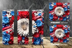 4th of July 3D Floral Sublimation Wrap Bundle Product Image 8