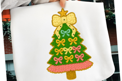 Coquette Crochet Yarn Christmas Tree Png, Christmas Tree Png Product Image 3