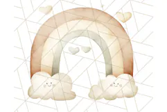 Watercolor Baby Dragon Clipart, Cute Nursery Fantasy PNG Product Image 2