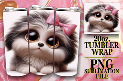 Gentle breezes 20oz tumbler wrap, 3D Dog Product Image 1