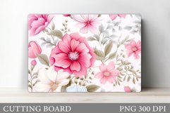 Flowers Cutting Board. Floral Cutting Board Design Product Image 1