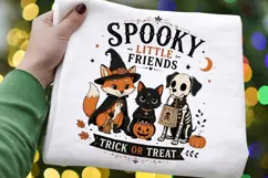Spooky Little Friends Trick Or Treat PNG Sublimation Design Product Image 2