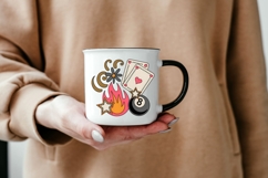 Retro Gambling Tattoo PNG | Vintage Casino Sublimation Product Image 5