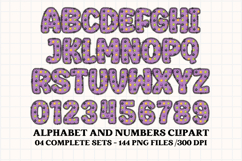 Halloween Alphabet png clipart, halloween letters doodle Product Image 2