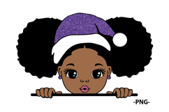 Christmas Black Girl SVG Afro Puff Snowflakes Leopard Product Image 8