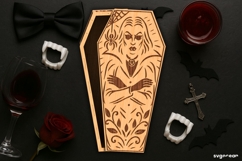Halloween Coffin Candy Box Bundle | Gift Box | Laser Cut Product Image 6