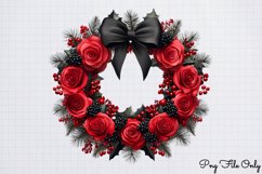 Gothic Christmas Sublimation clipart Bundle Product Image 9