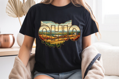 Ohio State Map PNG, Vintage Forest &amp; Nature Sublimation Product Image 8