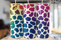 Rainbow Leopard Print Tumbler Wrap - High Quality 300 Dpi Product Image 1