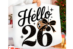 New Year 2026 Png, Trendy New Years Png Product Image 1