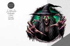 Halloween clipart, Witch clipart, Autumn clipart Product Image 1