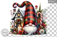 Christmas Gnome Sublimation - Clipart PNG Design Product Image 1