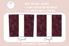 Set of 3 Burgundy Tumbler Sublimation Designs PNG Product Image 5