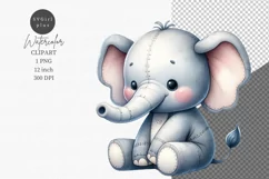 Cute Animals Clipart, Elephant clipart, Toy clipart Product Image 1