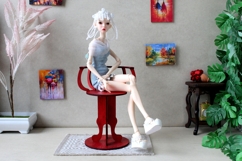 Minifee doll chair digital file 1:4 scale miniature furnitur Product Image 8