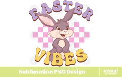 Easter Bunny Sublimation PNG Chick Farm Hip Hop Spring Joy Product Image 1