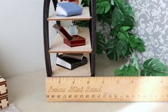 Miniature circular bookcase digital file, modern dollhouse Product Image 8