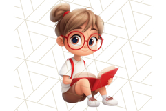 Cute Teacher Girls Clipart, School PNG, Teacher Sublimation Product Image 4