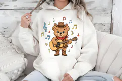 Teddy Bear PNG, Country Music Cowboy Bear Sublimation Product Image 7