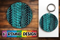 Quilted 3D Round Design Circle Sublimation Product Image 1