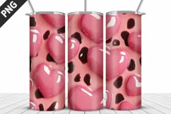 Valentines Love Skinny Tumbler PNG Wrap| Valentines Tumbler Product Image 5