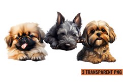 Cute Sleeping Dogs Clipart, Sleeping Dogs Vector Product Image 1