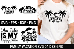 Family Vacation SVG Design - The Lake is My Happy Place Product Image 1