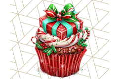 Christmas Cupcake PNG Clipart, Cute Food PNG, Holiday Treat Product Image 4