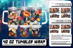 Blossom Burst 40oz Tumbler Sublimation Product Image 1