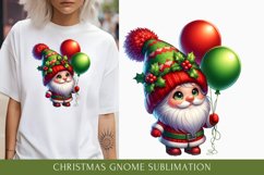 Christmas gnome sublimation, Christmas gnomes clipart Product Image 1