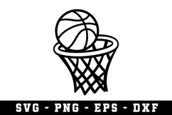 Basketball Ring Svg |Basketball SVG Cut files | Cricut Product Image 1