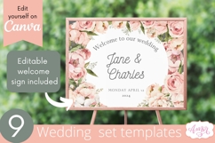 Floral Wedding Canva Templates Bundle, Botanical invitation Product Image 8