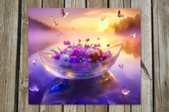 Fantasy sunset | Skinny tumbler Sublimation design Product Image 8