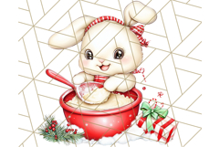 Christmas Baking Critters PNG Clipart, Cute Animals Holiday Product Image 4