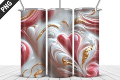 Valentines Love Skinny Tumbler PNG Wrap| Valentines Tumbler Product Image 5