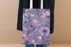 Whimsical Magical Wildflowers Seamless Pattern, Enchanted Product Image 8