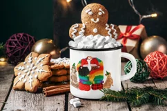 LGBT Christmas clipart, Lesbian Christmas couple clipart Product Image 10