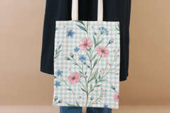 Grandmillennial Floral Seamless Digital Paper, Pink Blue Product Image 8