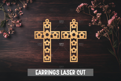 Cross Earrings Laser Cut SVG I Christian Cross Earrings Product Image 1