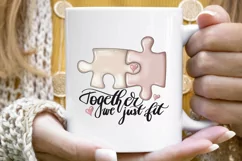 Valentine's Day | Together We Just Fit | Digital Png Product Image 7