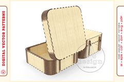 Box Organizer v21 - laser cut file - Glowforge ready SVG Product Image 8