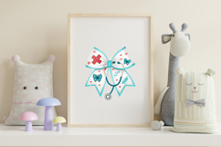 Nurse Butterfly Coquette Bow Clipart, nurse butterfly coquet Product Image 7